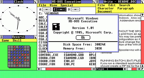 Microsoft Windows v.1.01